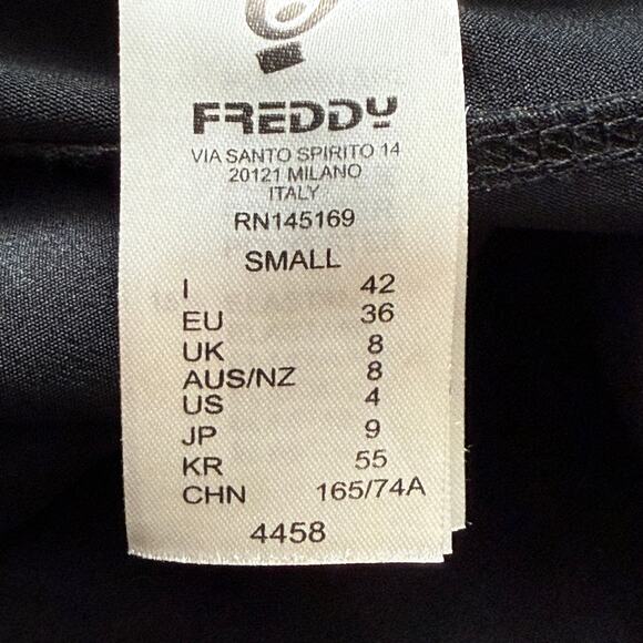 Freddy Faux Leather High Waisted Full Length  Size 4 Stretchy Zip Closure - Picture 14 of 16